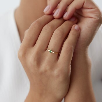 Green Stripe Yüzük - Nüans