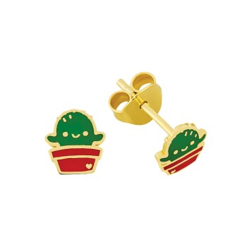 Gülen Kaktüs Çocuk Küpesi - Melike