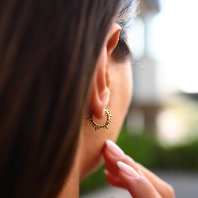 Güneş Halka Küpe - 1