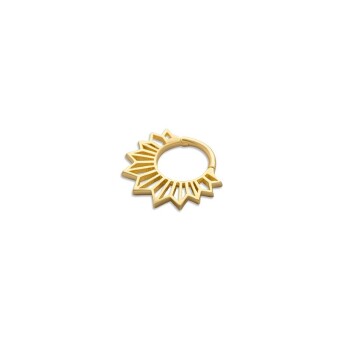 Güneş Motifli Helix Piercing - Alen