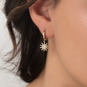 Güneş Sallantılı Küpe - CNR