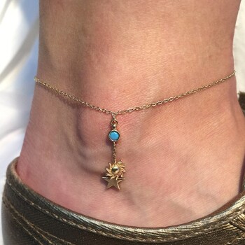 Güneş ve Yıldızlı Halhal - Rayna