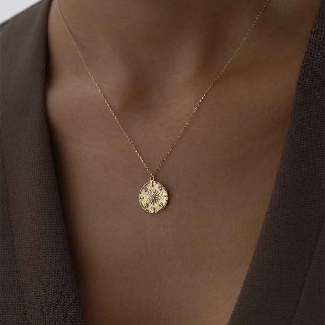 Güneşli Pusula Kolye - 2