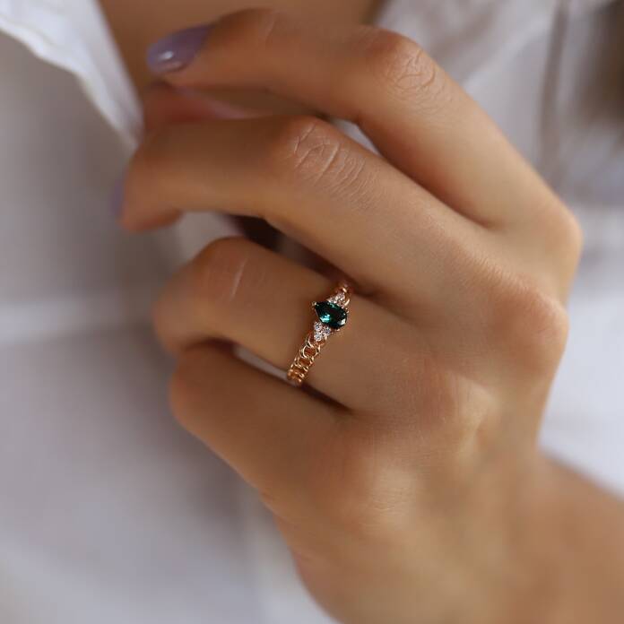 Gurmet Green Damla Yüzük - 2