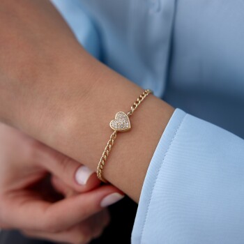 Gurmet Taşlı Kalp Bileklik - Gökhan Bera (1)
