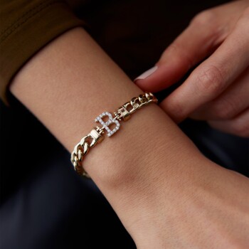 Gurmet Zincir Harf Bileklik - Alen