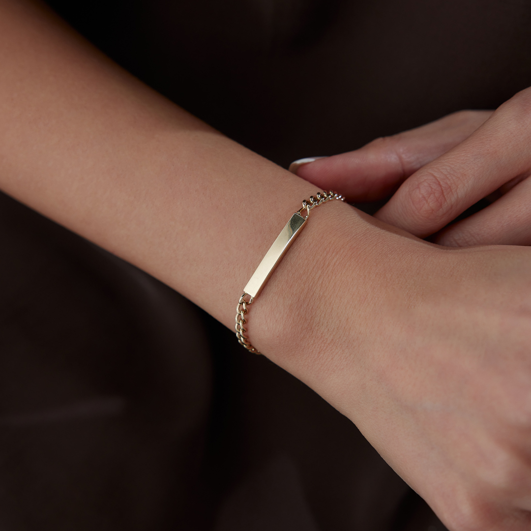 Gurmet Zincir Plaka Bileklik - 1