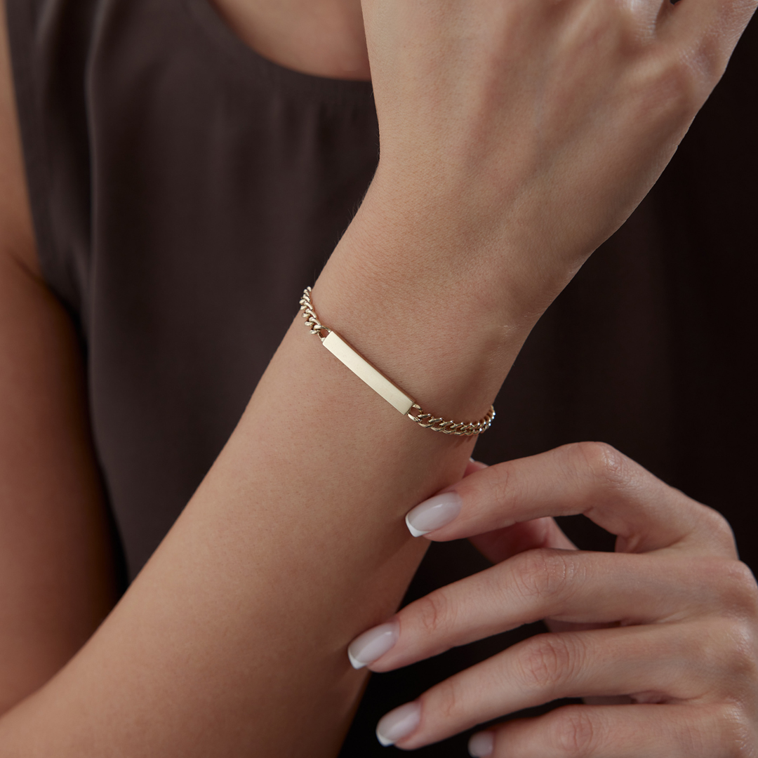 Gurmet Zincir Plaka Bileklik - 2