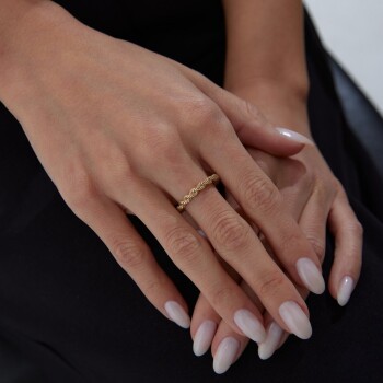 Halat Burgu Yüzük - Rayna (1)