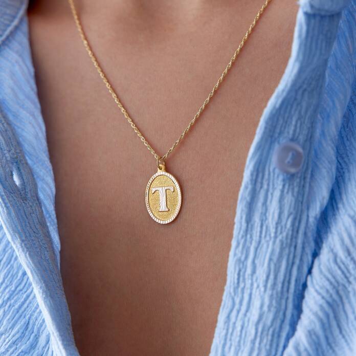 Halat Zincir Harf Kolye - 1