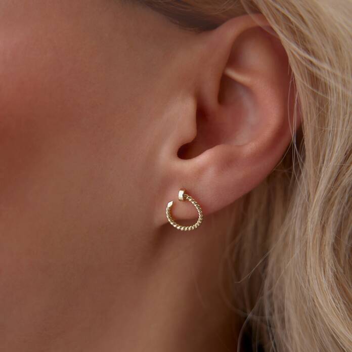 Halka Burgu Pimli Küpe - 1