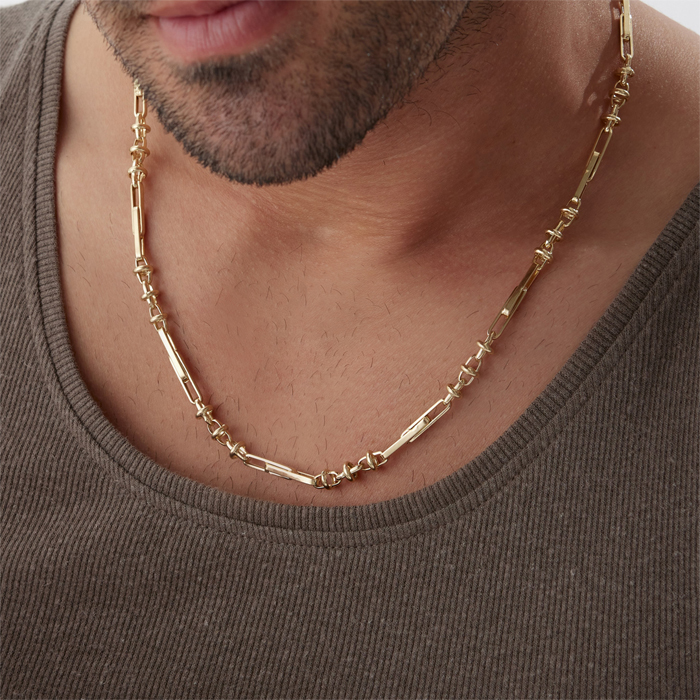 Halka Detaylı Ataç Erkek Zincir - Taç (1)