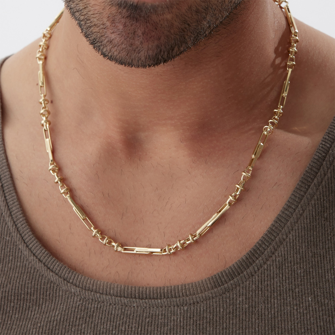 Halka Detaylı Ataç Erkek Zincir - 1