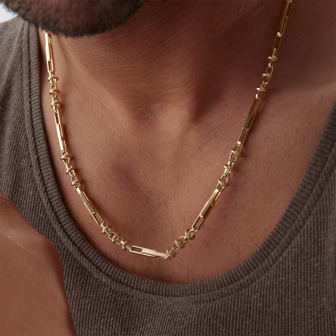 Halka Detaylı Ataç Erkek Zincir - 3