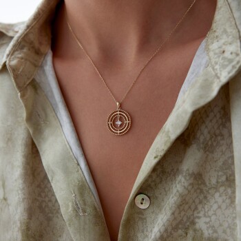 Halka Kutup Yıldızı Kolye - Rayna