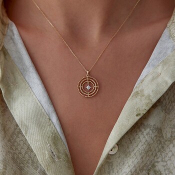 Halka Kutup Yıldızı Kolye - Rayna (1)