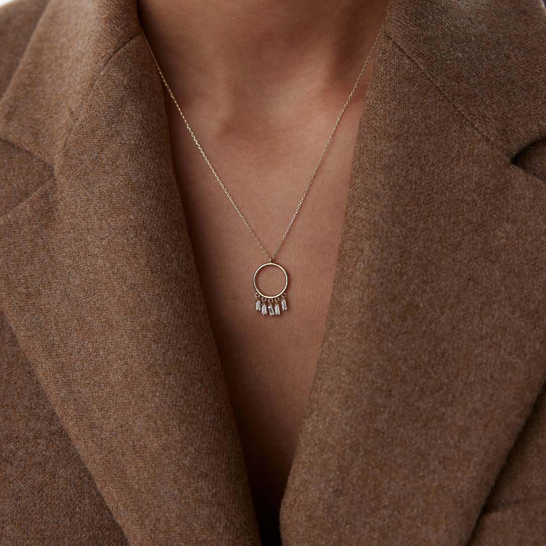 Halka Sallantılı Baget Kolye - 1