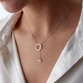 Halka Sallantılı Göz Kolye - Rayna