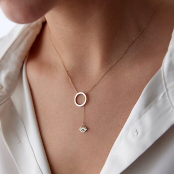 Halka Sallantılı Göz Kolye - 3