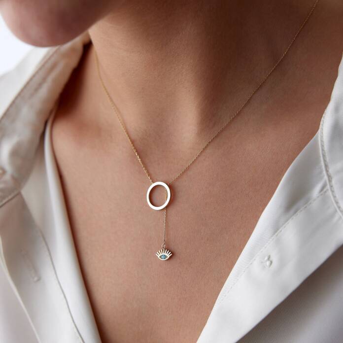 Halka Sallantılı Göz Kolye - 3