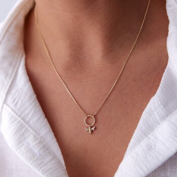 Halkalı Arı Kolye - Rayna (1)