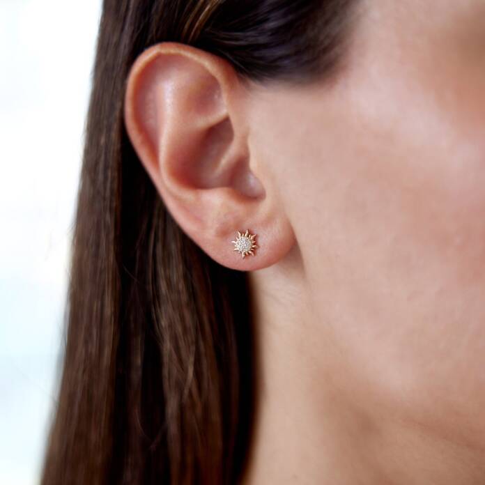 Happy Taşlı Güneş Küpe - 1