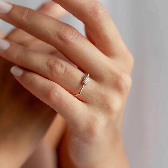 Hareketli Taşlı Yüzük - 1