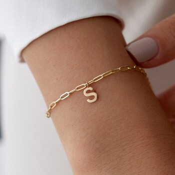 Harf Charm Bileklik - Alen (1)