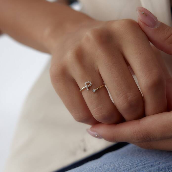 Harf Tektaş Yüzük - 1