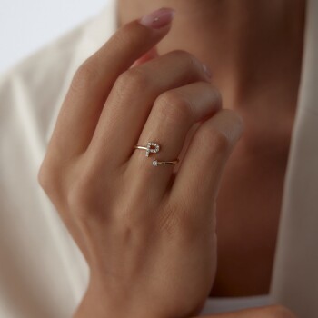 Harf Tektaş Yüzük - Cemart (1)