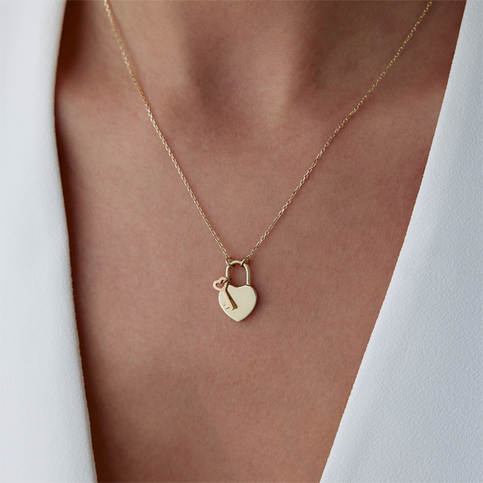 Heart Lock Kolye - Simoro