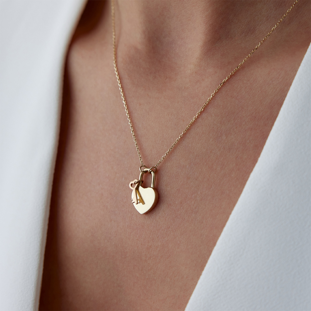 Heart Lock Kolye - 3