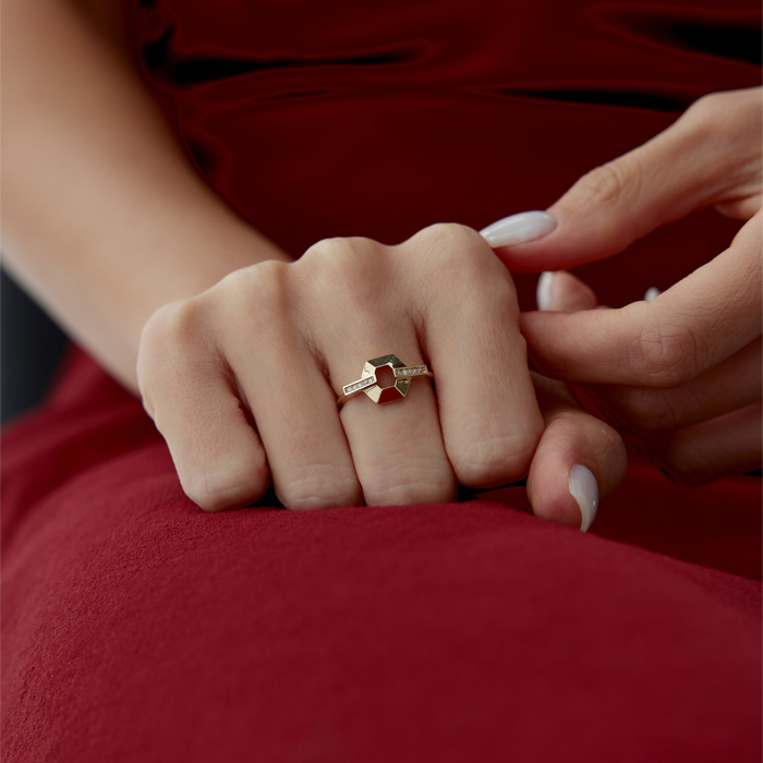 Hexagon Yüzük - Rayna (1)