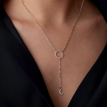 Hilal Sallantılı Kolye - 2