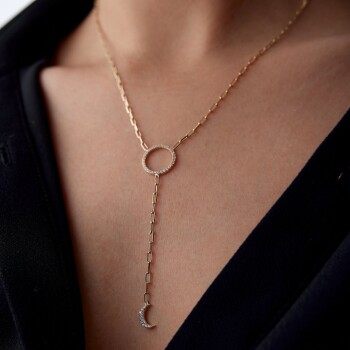 Hilal Sallantılı Kolye - 3