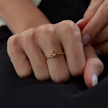 Hollow Lotus Yüzük - Rayna (1)