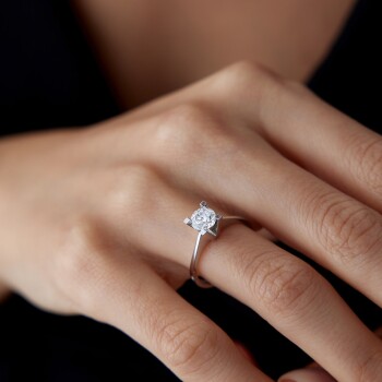 HRD Sertifikalı 1.00 Ct F SI Pırlanta Tektaş Yüzük - Siempre