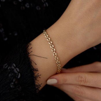 İç İçe Geçmeli Zincir Bileklik - İstor (1)