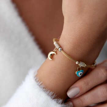 İç İçe Kalp Charm Bileklik - Konyalı Halil (1)