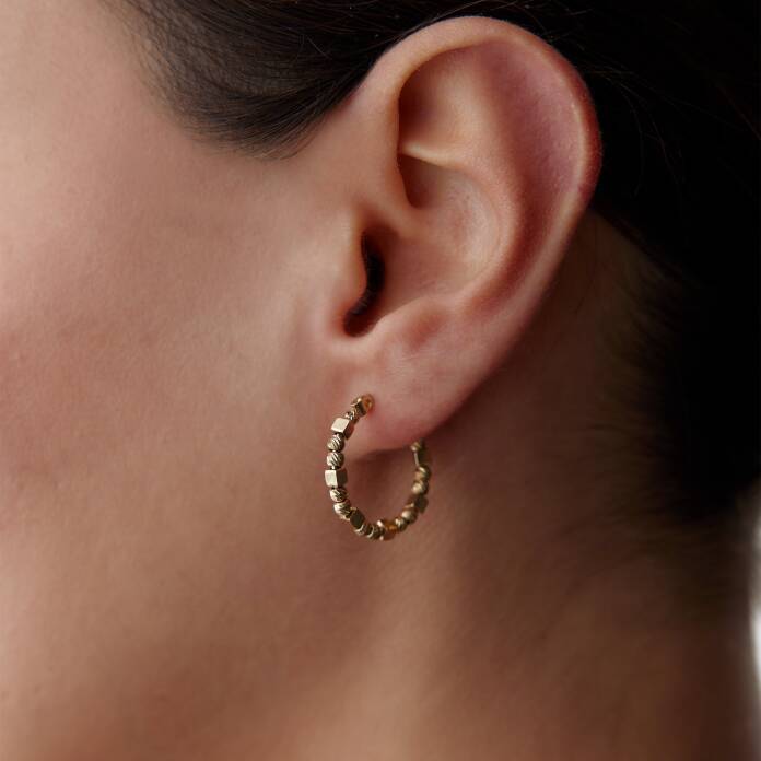 İki Dorica Bir Küp Örüntü Küpe - 1