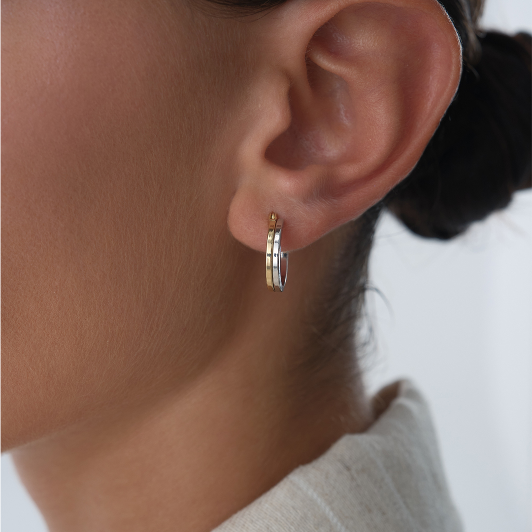 İki Renkli Olivra Küpe - 2