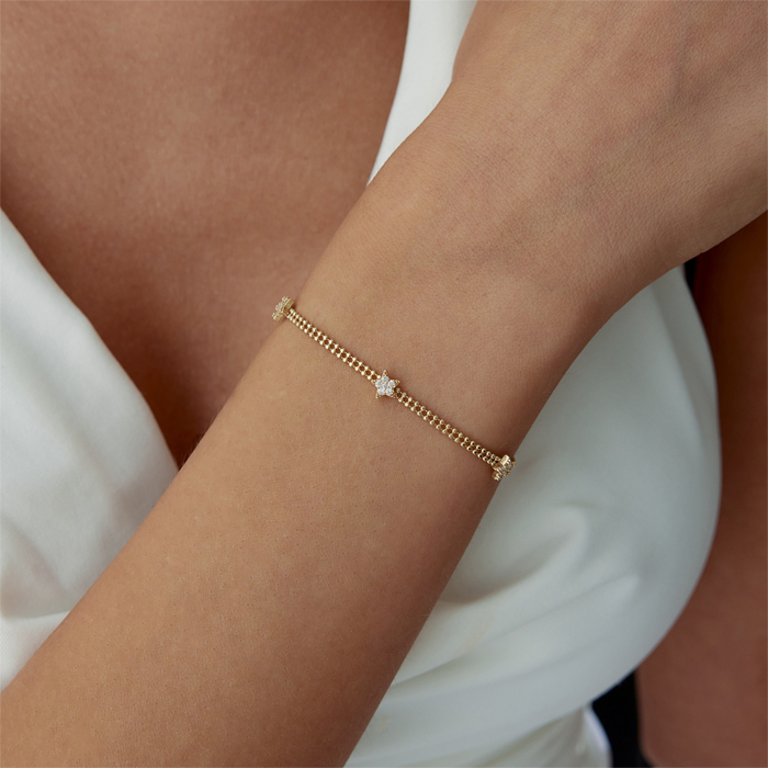 İki Sıra Toplu Yıldız Bileklik - RİTİM (1)