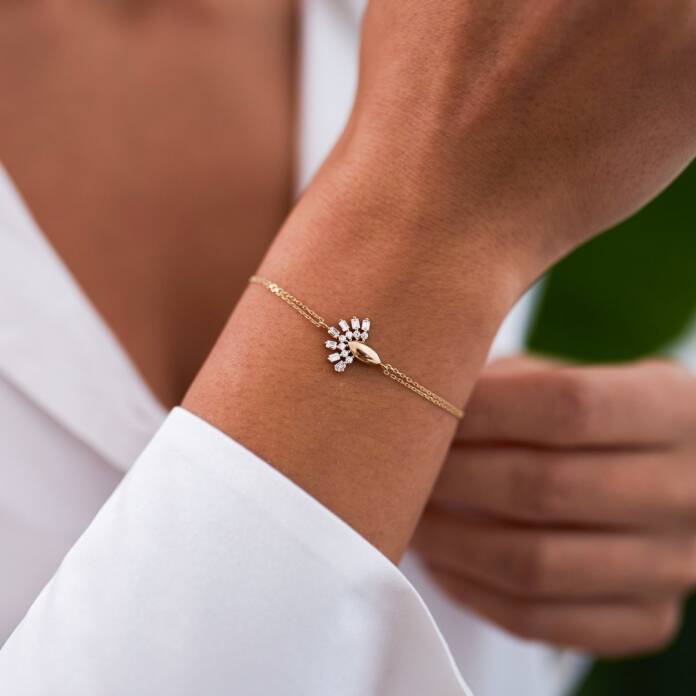 İkili Baget Taşlı Bileklik - 1