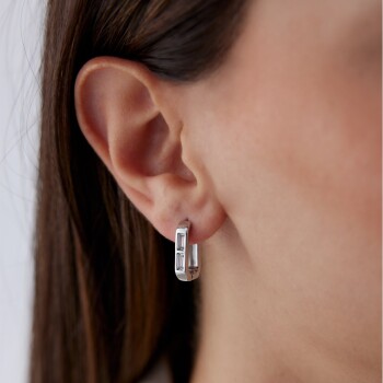 İkili Bagetli Ataç Küpe - Özkonak