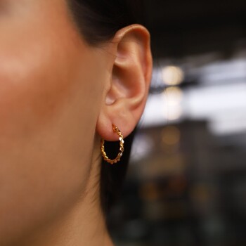 İkili Burma Halka Küpe - C.sümer