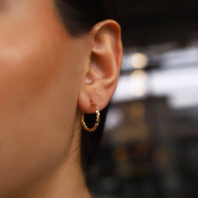 İkili Burma Halka Küpe - 1