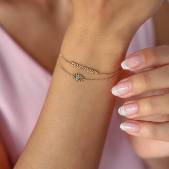 İkili Kirpik Bileklik - Rayna