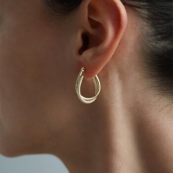 İkili Su Damlası Küpe - Reha