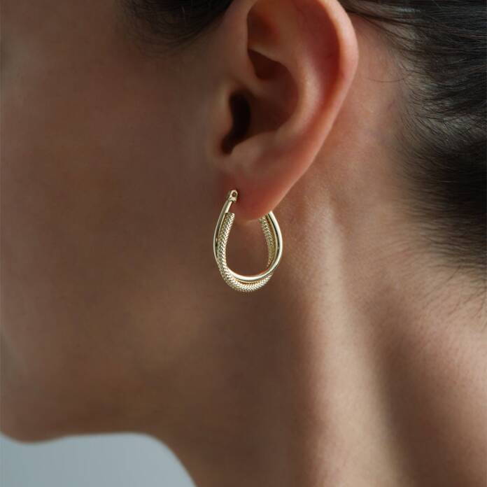 İkili Su Damlası Küpe - 1