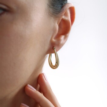 İkili Su Damlası Küpe - Reha (1)